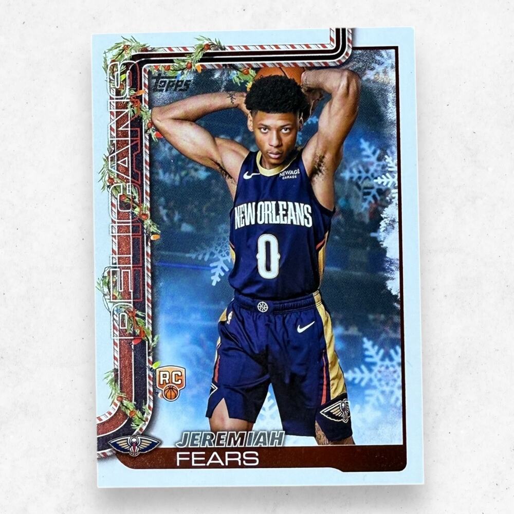 2025-26 Topps Holiday - Jeremiah Fears Pelicans Rookie #H167 (RC)